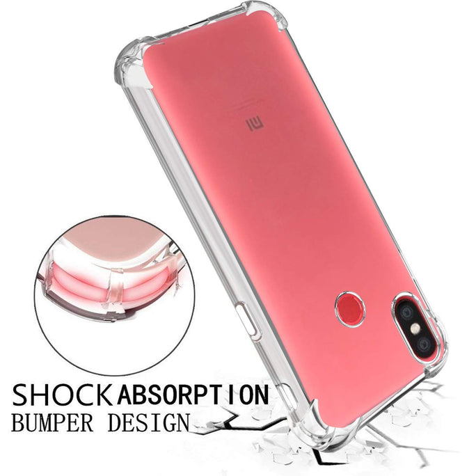 YOFO Silicone Back Cover for Xiaomi MI A2 -Transparent