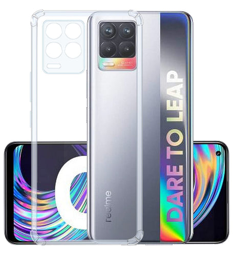 TingYR Cover Per Realme 8 Pro – Custodia Antiurto TPU Flessibile Grigia Con Cuscino D'Aria - 2