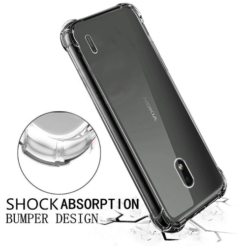 YOFO Transparent All Sides Protection Back Cover for Nokia 2.2 (Transparent)
