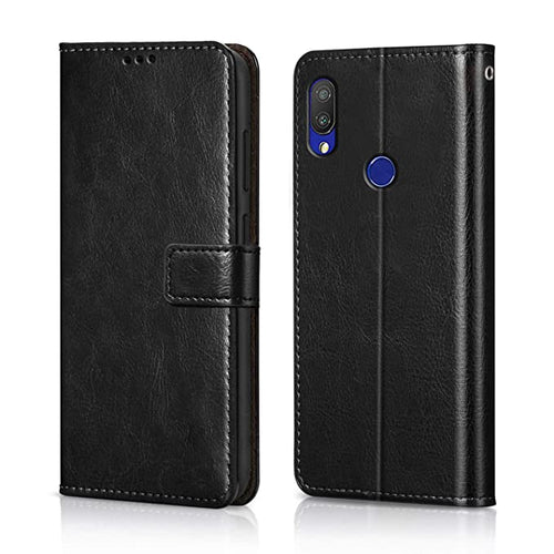 YOFO Flip Leather Magnetic Wallet Back Cover Case for Mi Redmi 7 / Y3