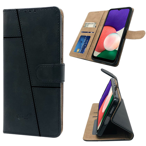 YOFO Samsung Galaxy A22(5G) Leather Flip Cover Full Protective Wallet Case