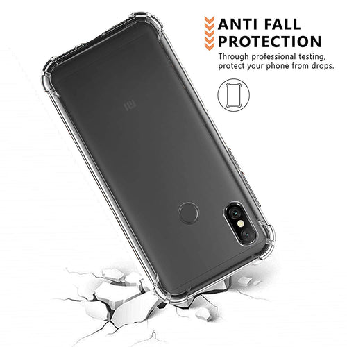 YOFO Rubber All Side Protection Back Cover Back Cover for MI Redmi Note 6 Pro (Transparent)