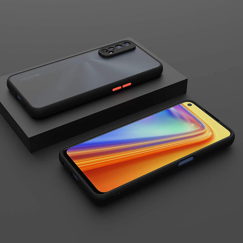 YOFO Matte Finish Smoke Back Cover with Full Camera Lens Protection for Realme 7