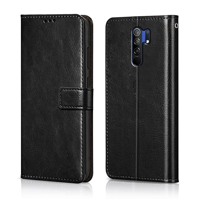 YOFO Flip Leather Magnetic Wallet Back Cover Case for Mi Redmi Prime