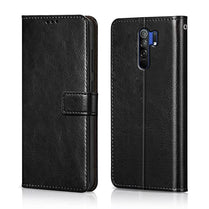 YOFO Flip Leather Magnetic Wallet Back Cover Case for Mi Redmi 9 Prime