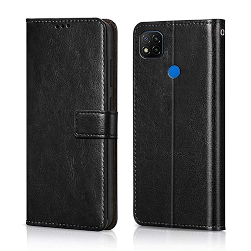 YOFO Flip Leather Magnetic Wallet Back Cover Case for Mi Redmi 9