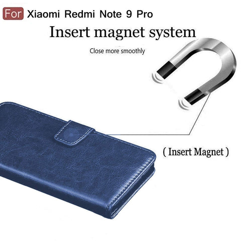 YOFO Flip Leather Magnetic Wallet Back Cover Case for Redmi Note 9 Pro/Note 9 Pro Max/Poco M2 Pro