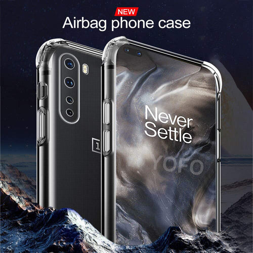 YOFO Camera Protection Back Cover for OnePlus Nord (Transparent) Shockproof