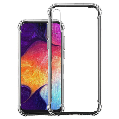 YOFO Shockproof Soft Transparent Back Cover for Samsung A30s - (Transparent)