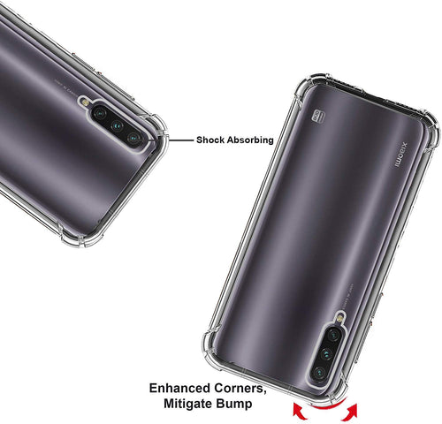 YOFO Shockproof Soft Transparent Back Cover for MI A3 - All Sides Protection Case