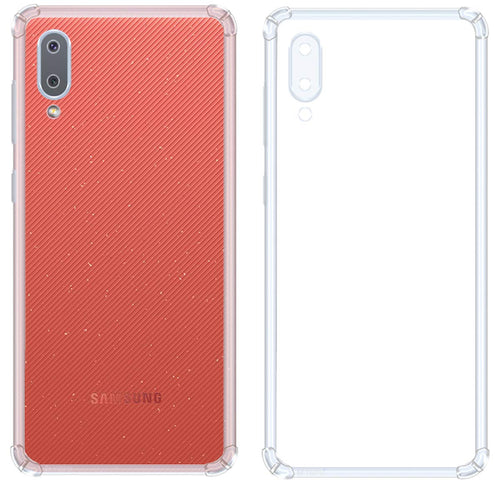 YOFO Silicon Transparent Back Cover for Samsung Galaxy M02 Shockproof Bumper Corner, Ultimate Protection with Free OTG Adapter