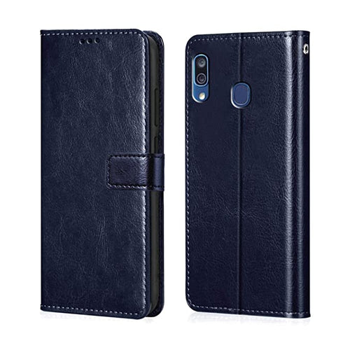 YOFO Samsung Galaxy A20 / A30 / M10s  Prime Leather Flip Cover Full Protective Wallet Case