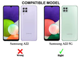 YOFO Samsung Galaxy A22(5G) Leather Flip Cover Full Protective Wallet Case