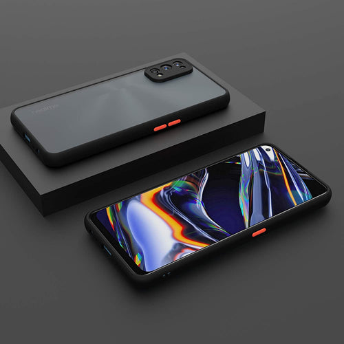 YOFO Matte Finish Smoke Back Cover with Full Camera Lens Protection for Realme 7Pro