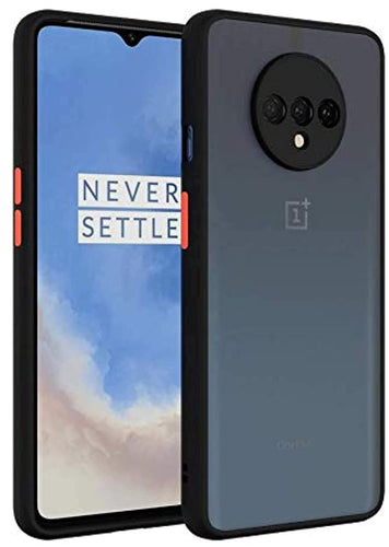 YOFO Matte Finish Smoke Back Cover with Full Camera Lens Protection for OnePlus 7T