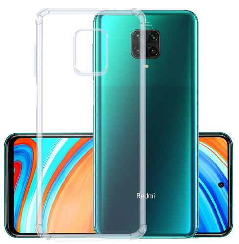 YOFO Silicon Transparent Back Cover for Mi Redmi Note 9 Pro/ Mi Redmi Note 9 Pro Max / Poco M2 Pro Shockproof Bumper Corner with Ultimate Protection