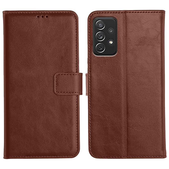YOFO Samsung Galaxy A72  Leather Flip Cover Full Protective Wallet Case