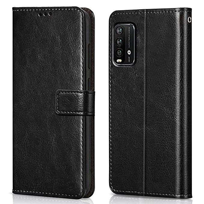 YOFO Flip Leather Magnetic Wallet Back Cover Case for Mi Redmi Power