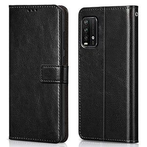 YOFO Flip Leather Magnetic Wallet Back Cover Case for Mi Redmi 9 Power