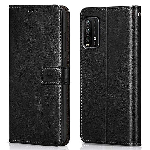 YOFO Flip Leather Magnetic Wallet Back Cover Case for Mi Redmi 9 Power