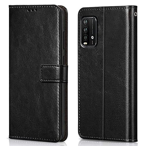 YOFO Flip Leather Magnetic Wallet Back Cover Case for Mi Redmi 9 Power
