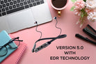 YOFO BT24 Bluetooth Version 5.0 with EDR Technology, IPX4, Quick Pairing, 60 Hours Playtime and with YOFO Signature Sound Neckband