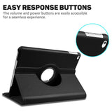 YOFO Apple iPad 10.2 inch 9th Gen (7th 8th 9th Generation) 2019 Launched 360 Degree Rotating Stand Folio Case PU Leather Rotating Stand Cover (Black)
