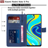 YOFO Flip Leather Magnetic Wallet Back Cover Case for Redmi Note 9 Pro/Note 9 Pro Max/Poco M2 Pro