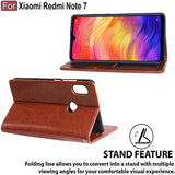 YOFO Flip Leather Magnetic Wallet Back Cover Case for Mi Redmi Note 7/ Note 7s / Note 7 Pro