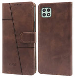 YOFO Samsung Galaxy A22(5G) Leather Flip Cover Full Protective Wallet Case