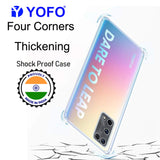 YOFO Silicon Transparent Back Cover for Realme X7 Pro Shockproof Bumper Corner, Ultimate Protection with Free OTG Adapter