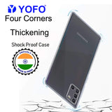 YOFO Silicon Transparent Back Cover for Samsung A31 - Camera Protection with Anti Dust Plug