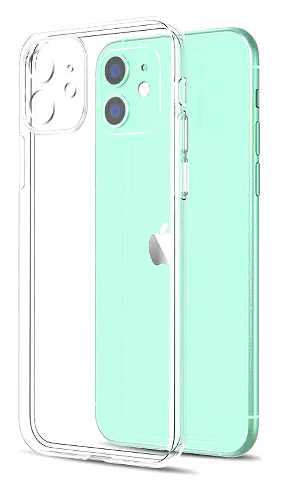 YOFO Back Cover for iPhone 11(6.1) (Transparent) with Dust Plug & Camera Protection