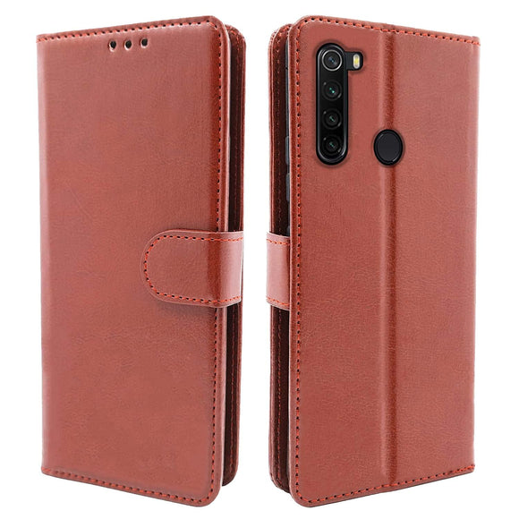 YOFO Flip Leather Magnetic Wallet Back Cover Case for Redmi Note 8