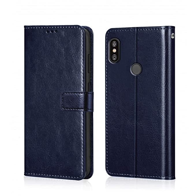 YOFO Flip Leather Magnetic Wallet Back Cover Case for Mi Redmi Note 6 Pro