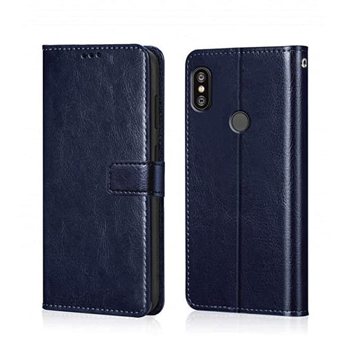 YOFO Flip Leather Magnetic Wallet Back Cover Case for Mi Redmi 6 Pro