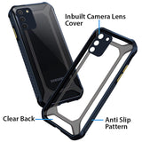 YOFO Samsung Galaxy S10 Lite Clear Back Case, [Military Grade Protection] Shock Proof Slim Hybrid Bumper Cover (Black)