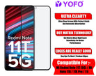 YOFO Anti Glare Matte Finish 9D Full Screen Ceramic Screen Protector for MI Redmi Note 11T / 11x / 11x Pro / 11i (Full Edge to Edge)