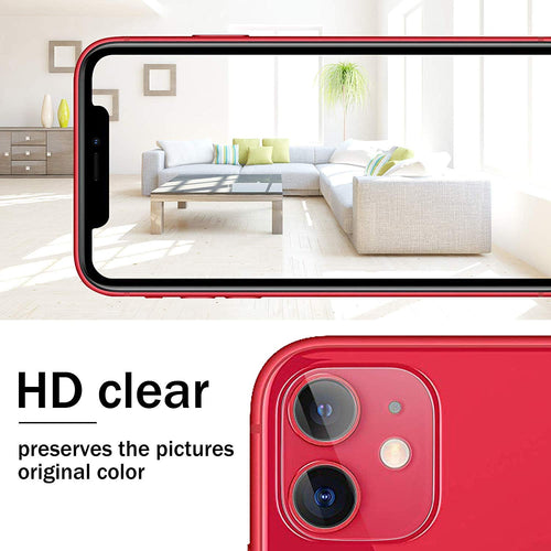YOFO Anti Scratch Camera Lens Screen Protector 9H Camera Nano Glass for iPhone 11(6.1) (Transparent)