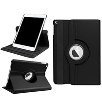 YOFO iPad 9.7 inch 2017/2018 Launch Case, 360 Degree Rotating Stand Folio Case PU Leather Rotating Stand Cover (Black)