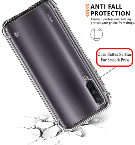 YOFO Shockproof Soft Transparent Back Cover for MI A3 - All Sides Protection Case
