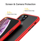YOFO Matte Finish Smoke Back Cover for Apple iPhone 11Pro Max (6.5)-Red