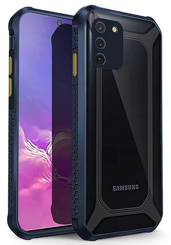 YOFO Samsung Galaxy S10 Lite Clear Back Case, [Military Grade Protection] Shock Proof Slim Hybrid Bumper Cover (Black)