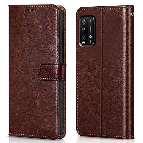 YOFO Flip Leather Magnetic Wallet Back Cover Case for Mi Redmi 9 Power
