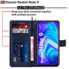 YOFO Flip Leather Magnetic Wallet Back Cover Case for Mi Redmi Note 9