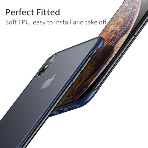 YOFO TPU Frameless case for iPhone-X (BLUE)