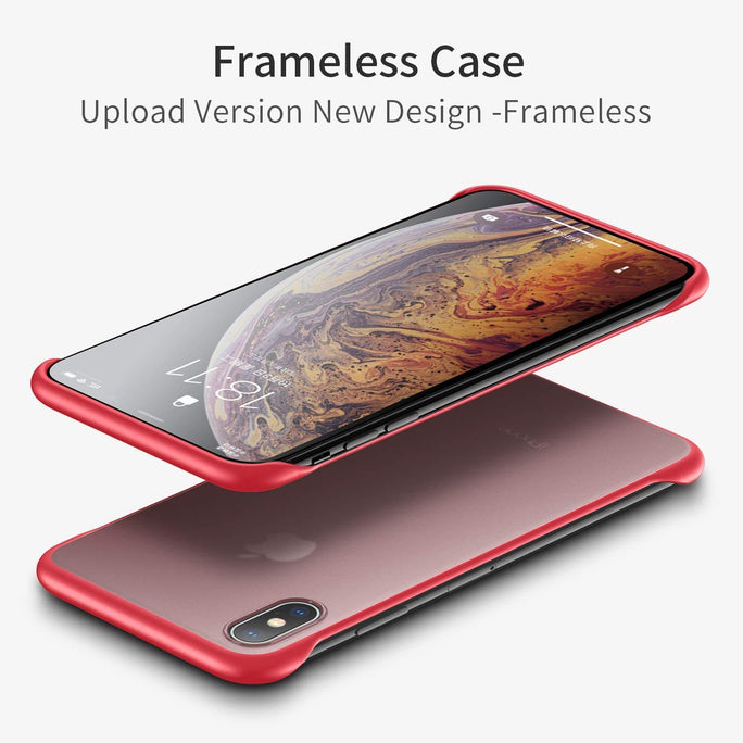 YOFO TPU Frameless case for iPhone-X (RED)