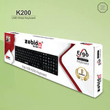 Zebion USB Keyboard K200 Wired with 104 UV Coated Keys.