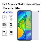 YOFO Combo for Mi Redmi Note 9 Transparent Back Cover + Matte Screen Guard with Free OTG Adapter