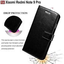 YOFO Flip Leather Magnetic Wallet Back Cover Case for Redmi Note 9 Pro/Note 9 Pro Max/Poco M2 Pro